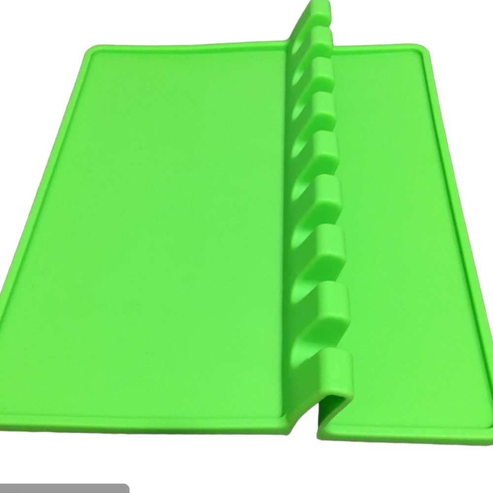 Silicone Kitchen Utensil Holder Green